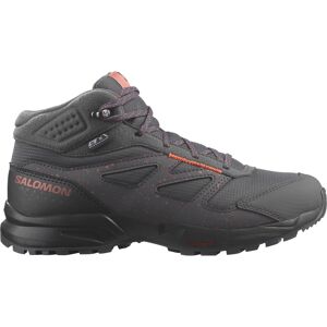 Salomon Juniors' Outway Mid Clima Waterproof Magnet/Phantom/Coral 36, Magnet/Phantom/Coral