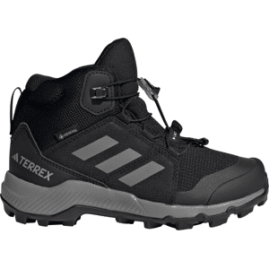 Adidas Kids' Terrex Mid GORE-TEX Hiking Shoes Cblack/Grethr/Cblack 31.5, Cblack/Grethr/Cblack