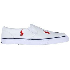 Polo Ralph Lauren Sko - Keaton Slip On - White/navy/red - Polo Ralph Lauren - 39 - Sko