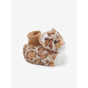 VERTBAUDET Zapatillas de casa para bebé niño estilo peluche beige medio estampado