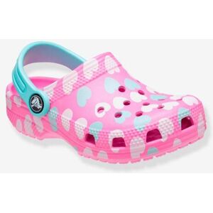 Zuecos bebé Classic Easy Icon Clog CROCS™ rosa claro estampado