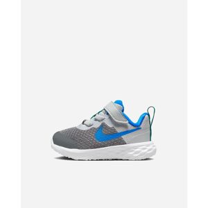 Zapatillas Nike Revolution 6 Gris y Azul Niño - DD1094-008