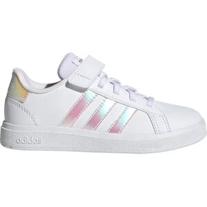 Adidas grand court lifestyle court elastic lace and top strap zapatilla moda niño Blanco (31)