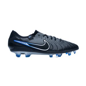 Nike - Bota de fútbol Tiempo Legend 10 Elite FG, Unisex, Black-Chrome-Hyper Royal, 6,5 USA