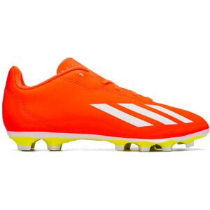 Adidas - Bota de fútbol X Crazyfast Club FxG Niño, Unisex, Solar Red-Ftwr White-Team Solar Yellow, 4 UK