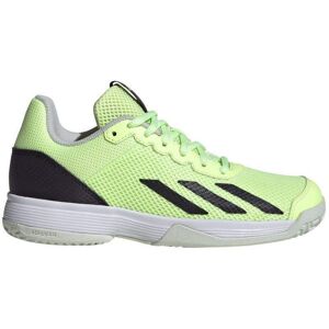 Zapatillas Adidas Courtflash Verde Fluor Negro Junior -  -36