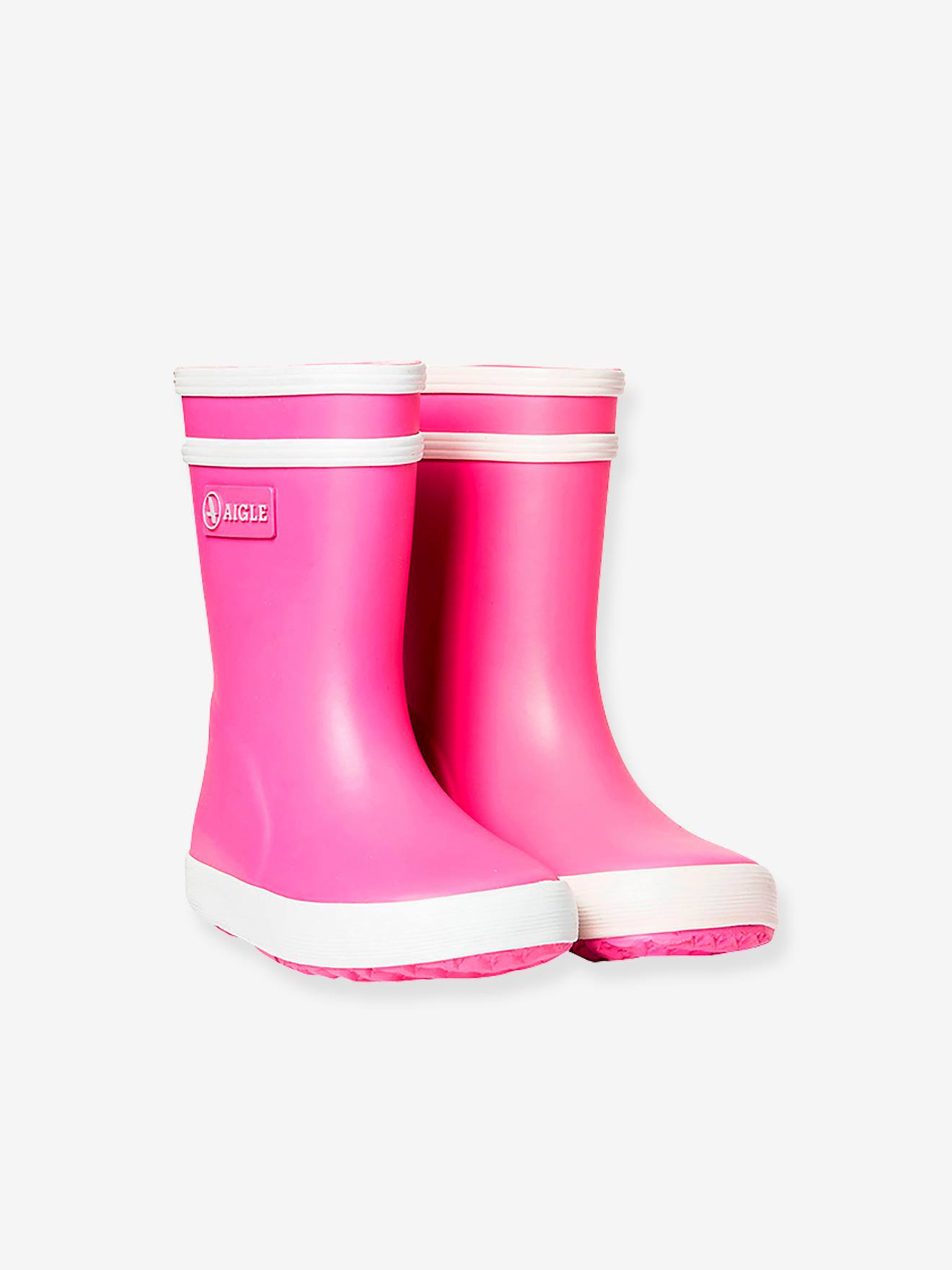 Botas de agua para bebé Baby Flac AIGLE® rosa medio liso