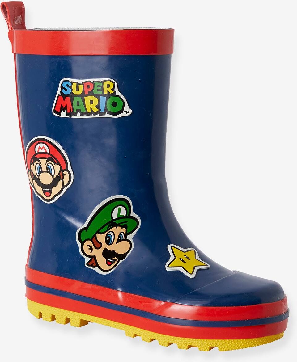 Botas de agua Super Mario® azul oscuro liso con motivos