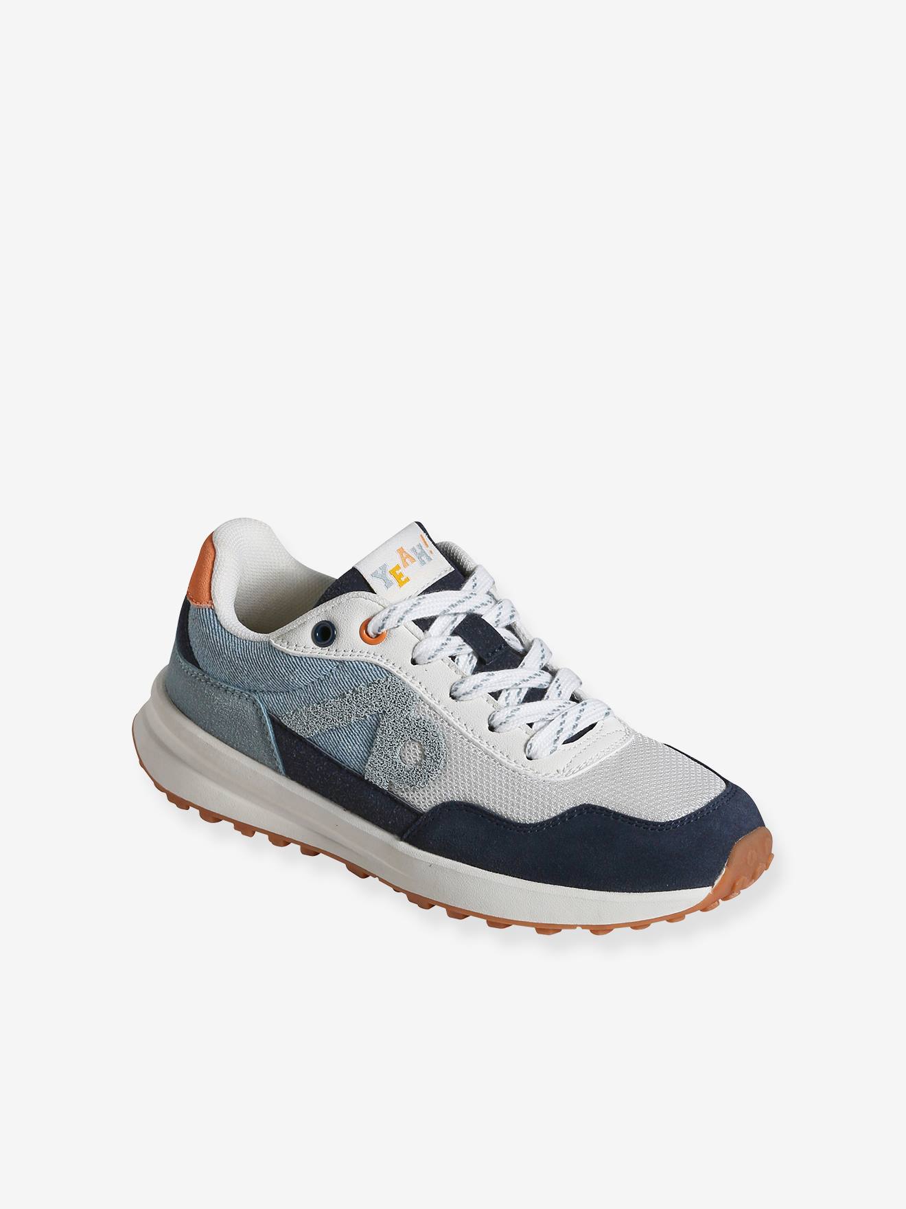 VERTBAUDET Zapatillas deportivas con cordones junior azul jeans