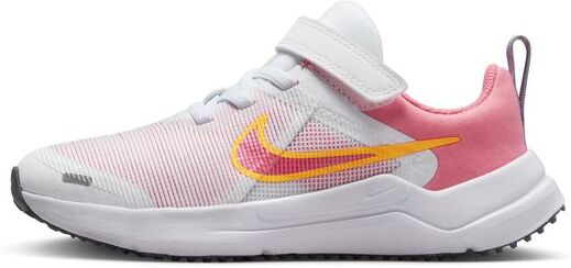 Zapatillas Nike Downshifter 12 Blanco y Rosa Niño - DM4193-100