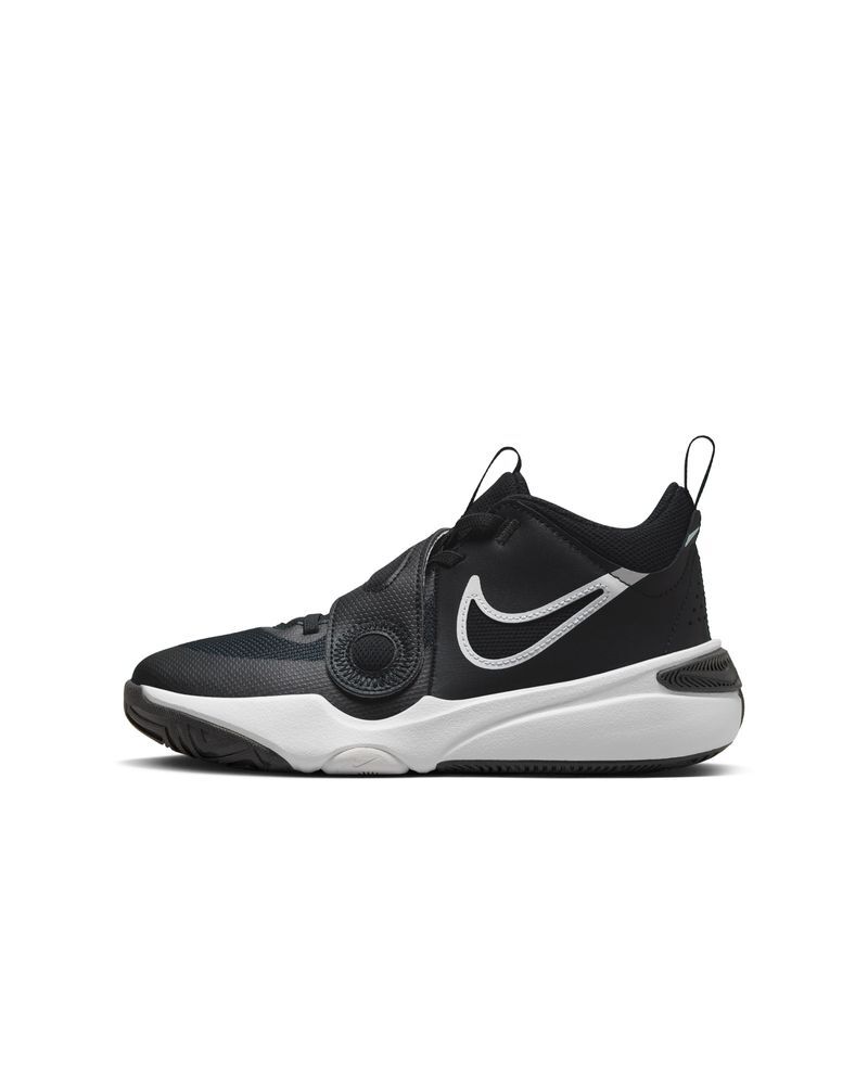 Zapatillas de Baloncesto Nike Team Hustle Negro y Blanco Niño - DV8996-002