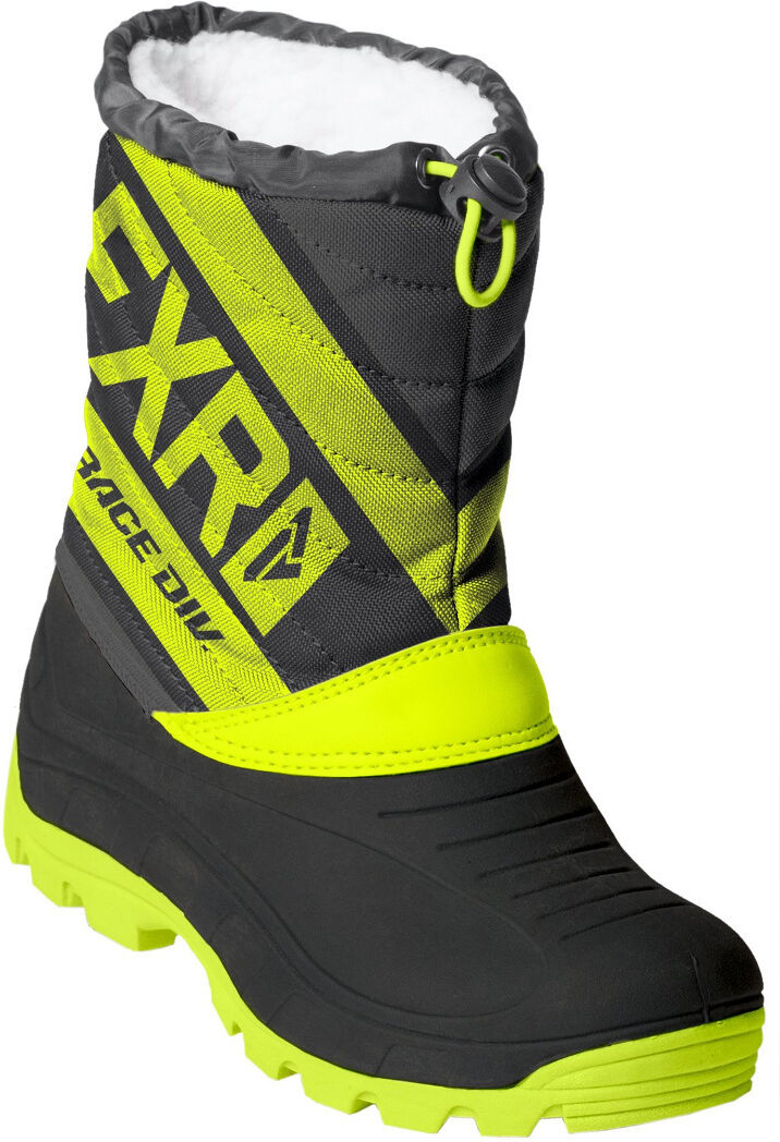 FXR Octane Botas de Invierno Juvenil - Negro Amarillo (33)