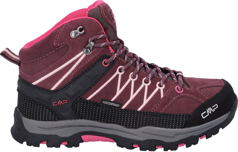 Cmp kids rigel mid trekking shoes wp bota trekking niño Rosa (41)