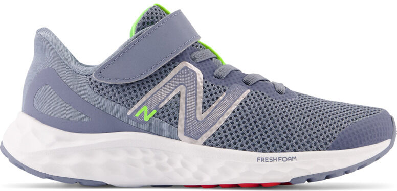 New Balance fresh foam arishi v4 bungee lace with top strap zapatilla running niño Gris (35)