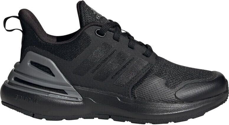 Adidas rapidasport bounce sport running lace zapatilla running niño Negro (36 2/3)