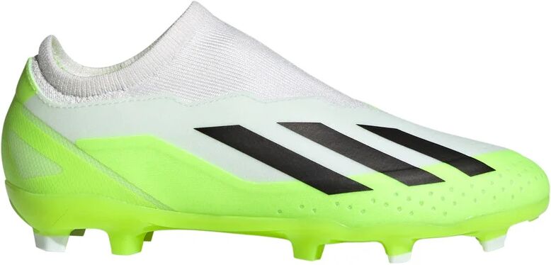 Adidas x crazyfast3 ll fg j botas de futbol niño cesped artificial Blanco (3,5)