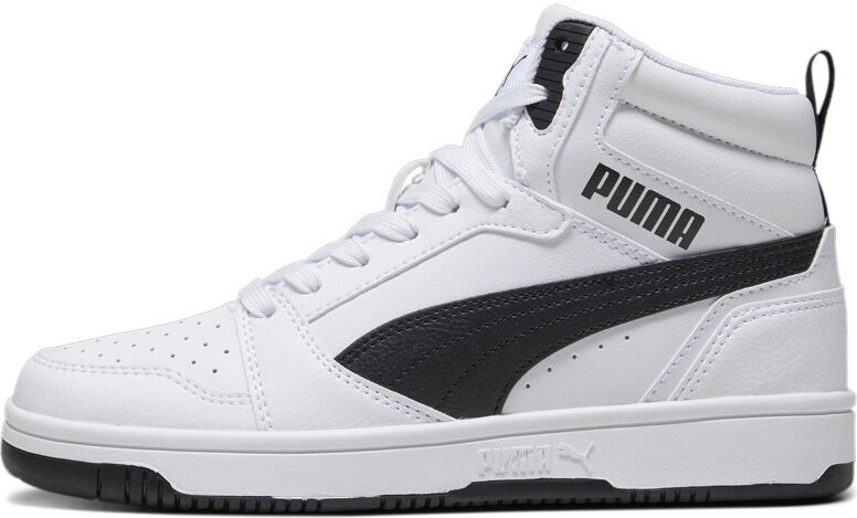 Puma rebound v6 mid zapatilla moda niño Blanco (37)