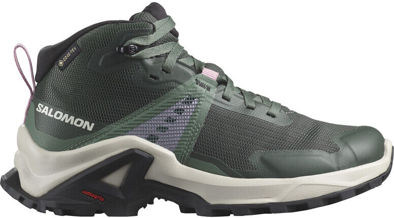 Salomon x raise mid gore-tex bota trekking niño Verde (32)