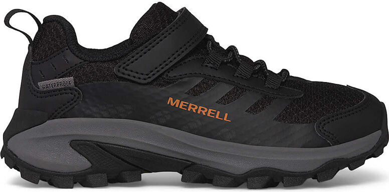 Merrell moab speed 2 low a/c waterproof zapatilla trekking niño Negro (36)