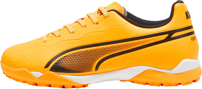 Puma king match tt mid botas de futbol niño multitaco y terreno duro Naranja (4)