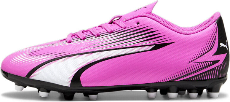 Puma ultra play mg botas de futbol niño cesped artificial Rosa (30)