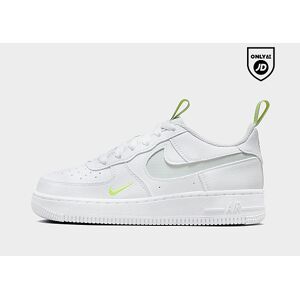 JD Sports Nike Air Force 1 '07 LV8 Junior - White/Volt/Light Silver, White/Volt/Light Silver - Publicité