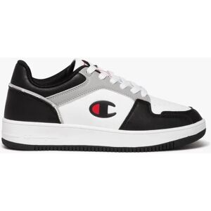 Baskets garcon tricolores a lacets style retro - Champion Rebound - CHAMPION USA blanc