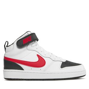 Sneakers Nike Buty Court Borough Mid 2 (GS) CD7782-110 Blanc