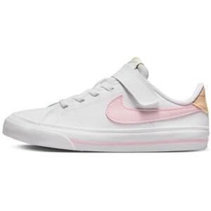 Nike Court Legacy Sneaker, White/Pink Foam-Sesame-Honeydew, 21 EU - Publicité