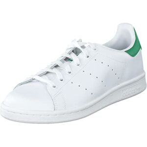 Adidas Mixte Stan Smith J Baskets, Footwear White/Footwear White/Green, 38 2/3 EU - Publicité