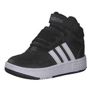 Adidas Garçon Unisex Kinder Hoops Mid Shoes Chaussures de Gymnastique, Core Black/FTWR White/Grey Six, Numeric_21 EU - Publicité