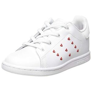 Adidas Stan Smith El I Chaussure de Gymnastique, FTWR White FTWR White Lush Red, 23 EU - Publicité