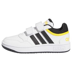 Adidas Garçon Unisex Kinder Hoops Lifestyle Basketball Hook-and-Loop Shoes-Low, Blanc(FTWR White/Core Black/Bold Gold), 33 EU - Publicité