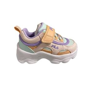 Fila Garçon Fille Strada DREAMSTER Velcro TDL Basket, Mauve Chalk-Peach Quartz, 22 EU - Publicité