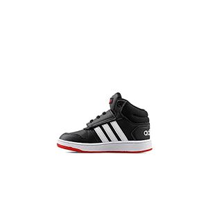 Adidas Garçon Unisex Kinder Hoops Mid 2.0 Sneaker, Core Black/Cloud White/Vivid Red, 19 EU - Publicité
