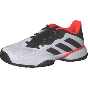 Adidas Barricade K Chaussures de Tennis, Blanc/Noir/Rouge (Ftwbla Negbás Rojsol), 36 EU - Publicité