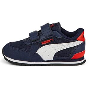 Unisex Kids St Runner V3 Mesh V Inf Sneakers, Peacoat-Puma White-Puma Red, 23 EU - Publicité