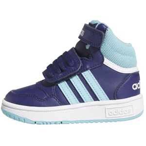 Adidas Mixte bébé Hoops Mid Shoes Low, Dark Blue/Light Aqua/FTWR White, 26 EU - Publicité