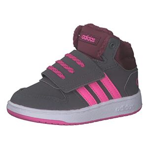 Adidas Garçon Unisex Kinder Hoops Mid 2.0 Chaussure de Basketball, Grey/Screaming Pink/Core Black, 26 EU - Publicité