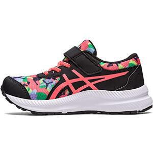 Asics Contend 8 PS Print Sneaker, Noir/Papaye, 35 EU - Publicité