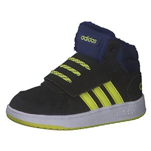 Adidas Bébé garçon Hoops Mid 2.0 Chaussure de basketball, Core Black Acid Yellow Victory Blue, 26 EU - Publicité