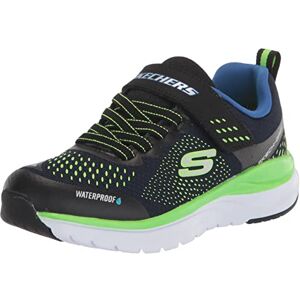 Skechers Garçon Ultra Groove Basket, Textile Bleu Marine avec Bordure Noire, 34 EU - Publicité