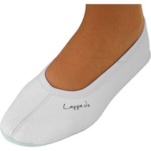 Lappade Noir, blanc, bleu jean, rose, violet, rouge, chaussures de gymnastique avec semelle en cuir, pointure 28-46, Blanc., 23 EU - Publicité