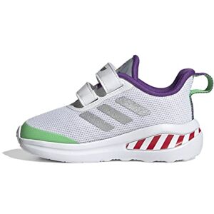 Adidas Garçon Unisex Kinder Fortarun Buzz CF I Chaussures de Sport, FTWR White Silver Met Semi Solar Lime, 19 EU - Publicité