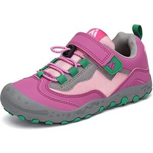 Mishansha Enfants Chaussures de Randonnée Fille Chaussures de Running Multisports Garçon Respirantes Baskets Sneakers Rose 33 - Publicité