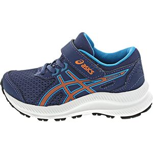 Asics Contend 8 PS Sneaker, Indigo Blue/Sun Peach, 28.5 EU - Publicité