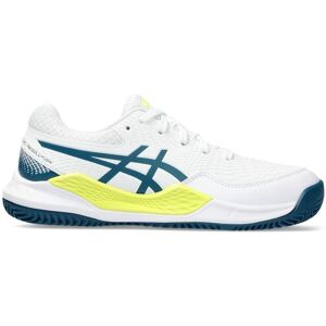 Chaussures de tennis pour juniors Asics Gel-Resolution 9 GS Clay - white/restful teal blanc 33 unisex - Publicité