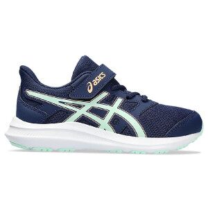 Asics unisex pour enfant. 1014A299 Chaussures Jolt 4 navy (33), Plat, Velcro, Casuel, Sport, Marine, mode enfantine - Publicité