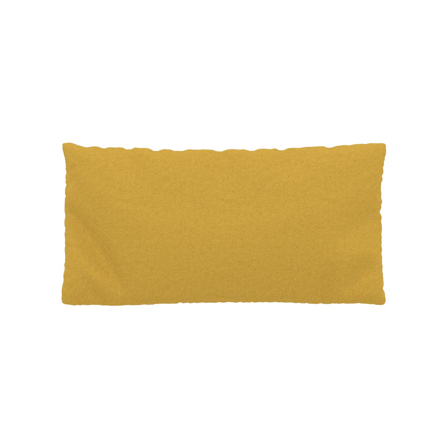 MYCS Coussin Jaune Colza - 40x80 cm - Housse en Laine. Coussin de canapé moelleux