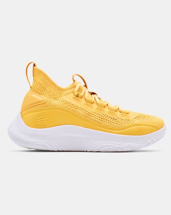 Under Armour Grade School Curry Flow 8 Basketball Shoes Yellow Size: (5.5)